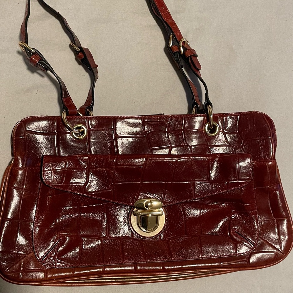 Vintage Maxx New York Brown Leather Handbag